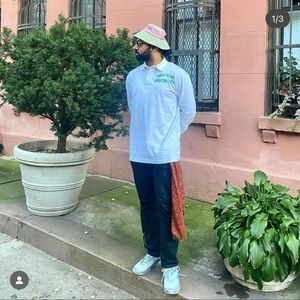 Chinatown Market surprise drop “Born Again Christian Dior” rugby tee.